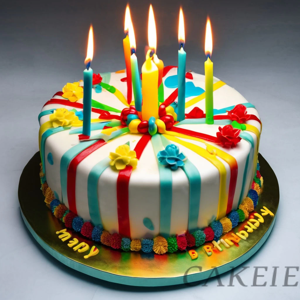 Order Online Birthday Strip Cake In Khajipur Medak - Cakeie